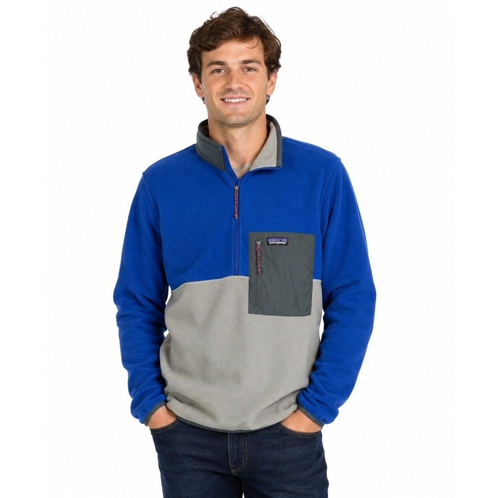 Patagonia Men's Microdini 1/2 Zip Fleece Pullover Sleet Green NWT Small